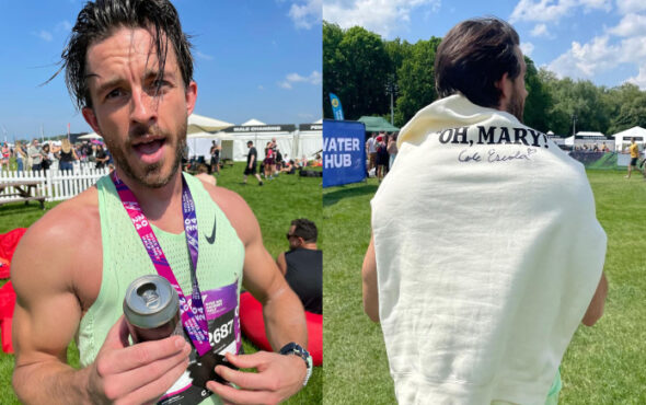 Jonathan Bailey completes half-marathon for LGBTQ+ youth charity Just Like Us